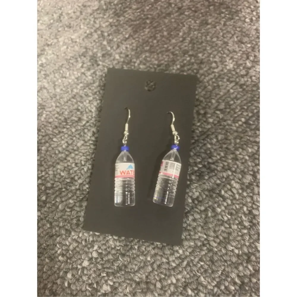 Bottled Water Statement Earrings